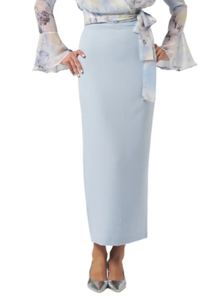 Silence gonna lunga in tessuto tecnico celeste