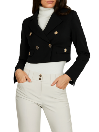 Relish giacca corta Gael doppiopetto nero GAEL 1199 RELISH