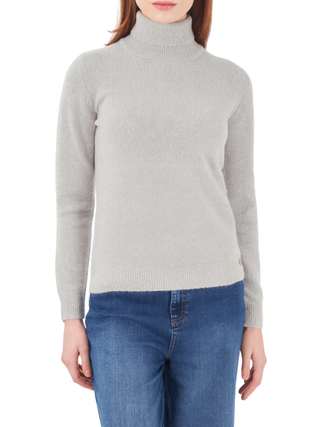 Yes Zee maglia dolcevita lurex grigio M048-BT00 0819 YES-ZEE