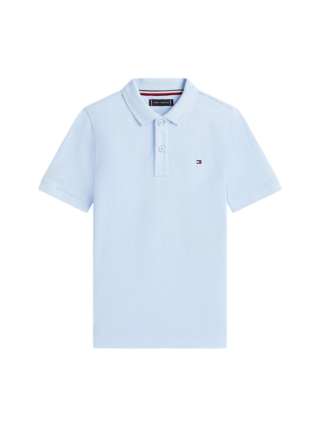 Tommy Hilfiger polo bambino in piquè celeste