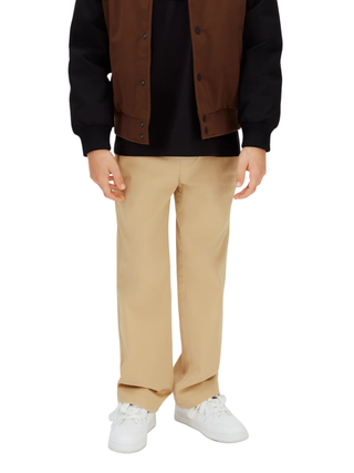 Calvin Klein Jeans pantaloni bambino gamba dritta cammello
