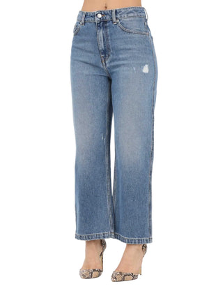 Vicolo jeans donna gamba dritta Kate lavaggio blu