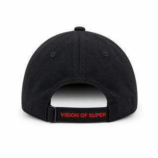 Vision of Super cappello con visiera uomo ricamo flame nero