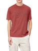 Blauer T-shirt manica corta uomo con logo color mattone