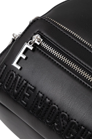 Love Moschino zaino in ecopelle con tasche nero