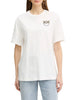 Pinko T-shirt manica corta con logo strass Strepitoso bianco