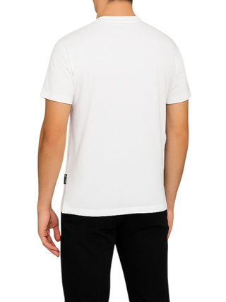 Icon T.shirt uomo manica corta con logo bianco latte ICUF2W6T001 OFF WHITE ICON