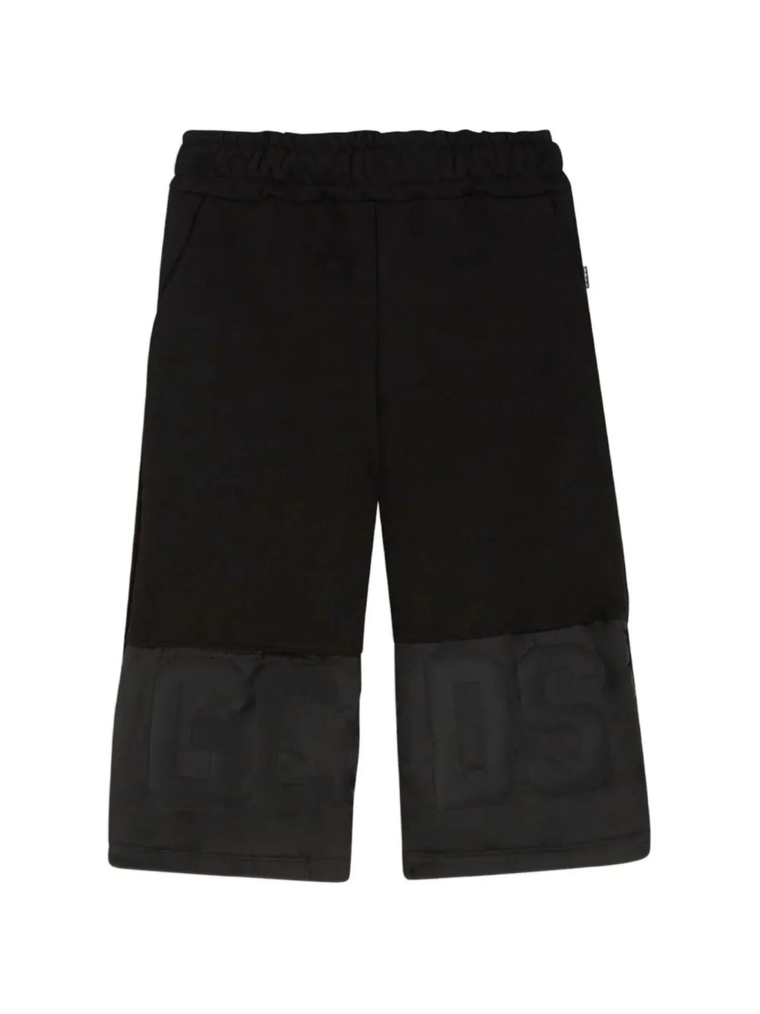 GCDS bermuda bambino con bande logo nero