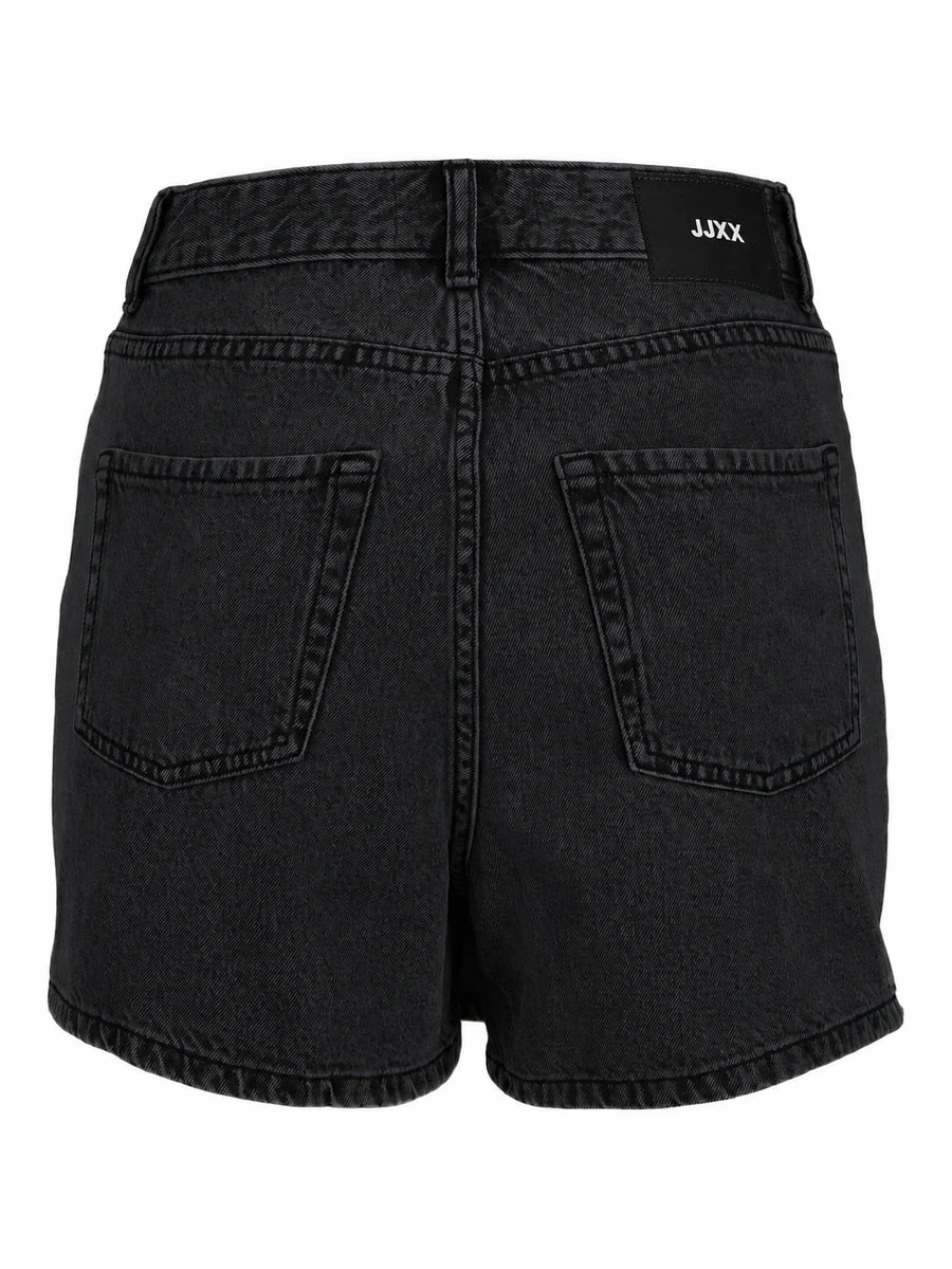 Jjxx gonna pantalone corta donna in denim lavaggio nero