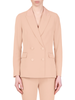 Vicolo giacca blazer doppiopetto in crepe rosa