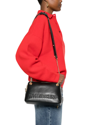 Love Moschino borsa a tracolla in ecopelle nero