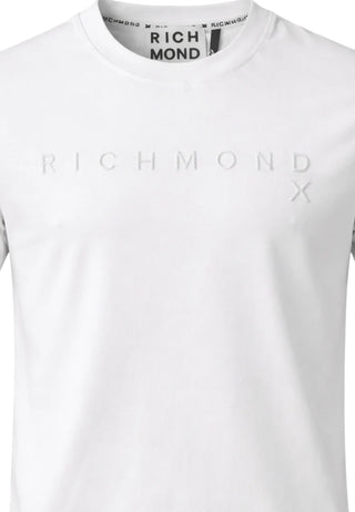 John Richmond T-shirt manica corta con logo bianco