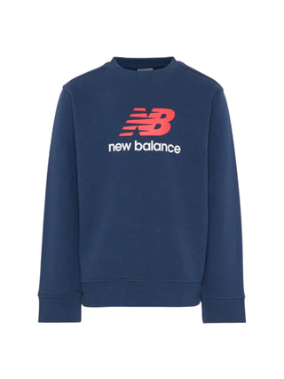 New Balance T-shirt manica lunga con logo blu