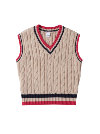 iDo gilet bambina in maglia beige 4F281 2911 iDO 