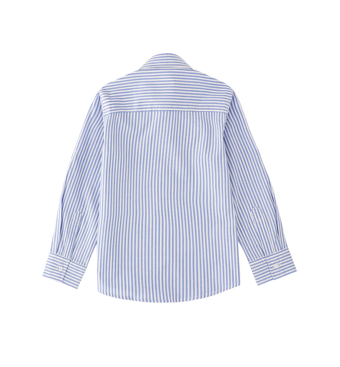 iDo camicia a righe bambino celeste bianco