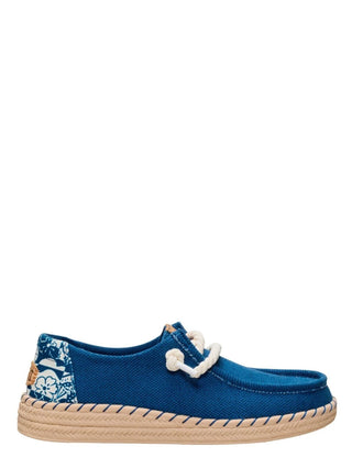 Hey Dude mocassini donna Wendy espadrilla Hibiscus blu
