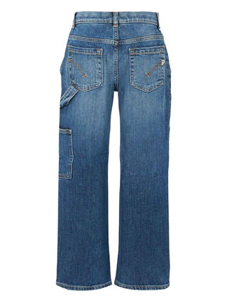 Dondup jeans gamba dritta bambina lavaggio medio