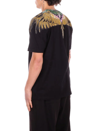 County of Milan T-shirt uomo manica corta con stampa iconica nero