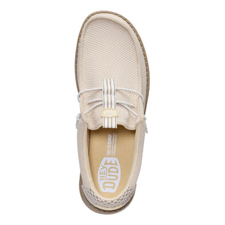 Hey Dude mocassino uomo Wally Mesh Neutrals ecrù