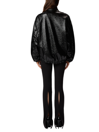 blasa bomber jersey effetto vernice 106024-A2YG Z99 PINKO 