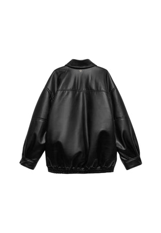 Aniye By giubbino imbottito Carly in ecopelle nero 181254 00336 ANIYE BY