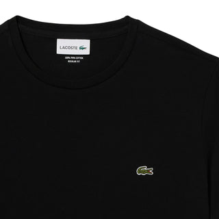 Lacoste T-shirt manica corta in cotone Pima nero