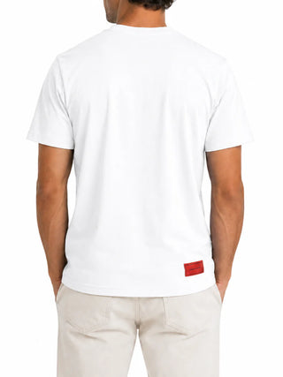 Vision of Super T-shirt uomo manica corta stampa Heart panna