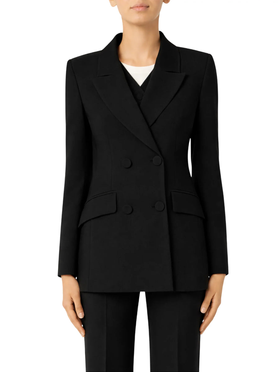 Sandro Ferrone giacca blazer doppiopetto nero