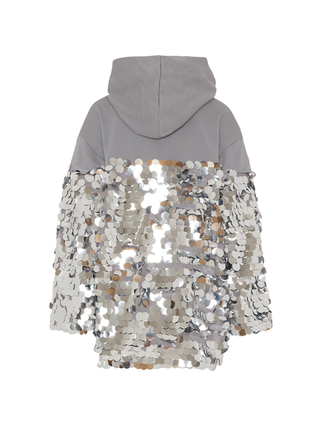 Pinko Kids abito in felpa con paillettes grigio KFAB033CFF015 5028 PINKO KIDS