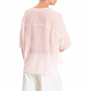 Vicolo camicia donna misto seta rosa TAB0670 ROSA VICOLO