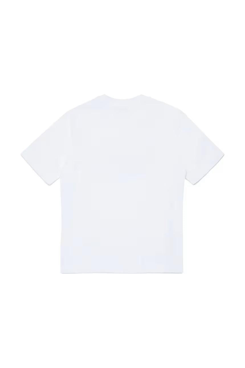 Diesel T-shirt bambino manica corta con logo bianco