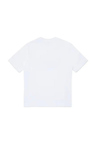 Diesel T-shirt bambino manica corta con logo bianco