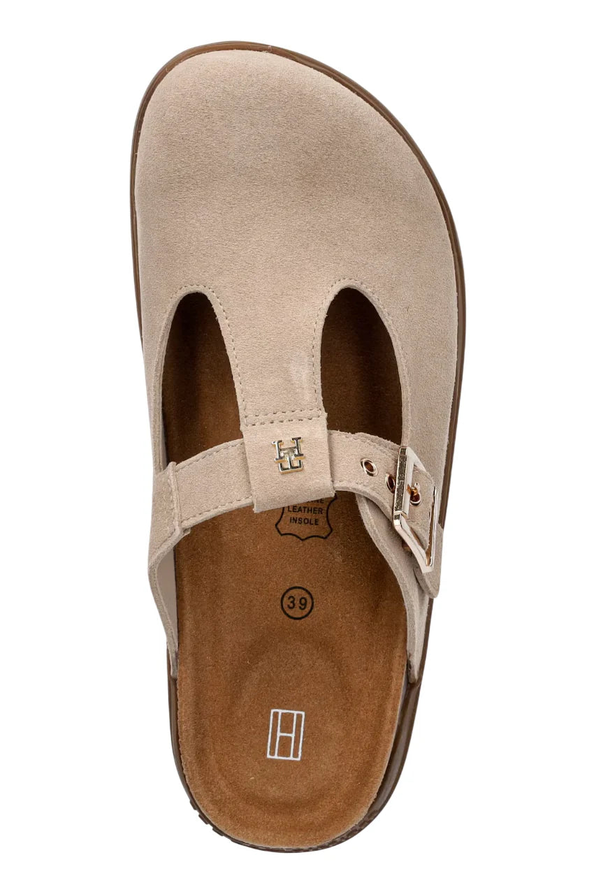 Tommy Hilfiger sabot bambino in suede beige
