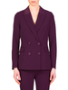 Vicolo giacca blazer doppiopetto color prugna