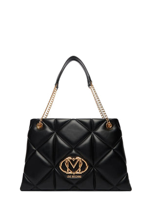Love Moschino borsa a spalla in ecopelle trapuntata nero
