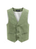 Emanuel Pris gilet bambino misto lino verde