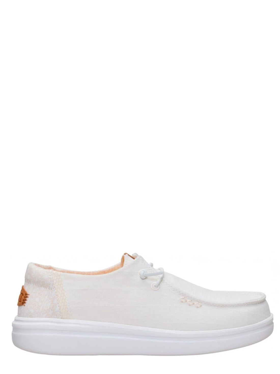 Hey Dude mocassino donna Wendy Rise Chambray Grid panna