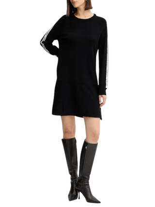 Liu Jo abito in maglia con banda logata nero TF5288MS63L 03N66 LIU JO 