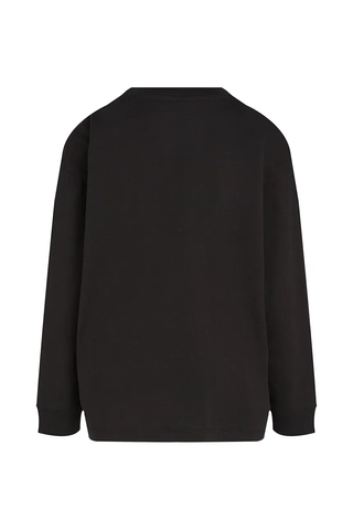 Calvin Klein Jeans T-shirt manica lunga taglio relaxed nero
