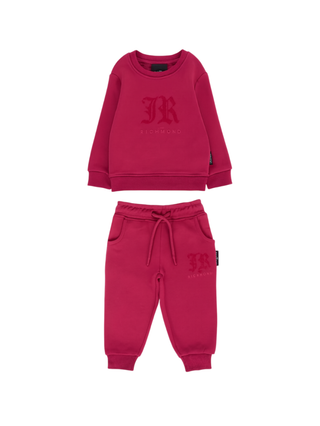John Richmond completo neonata felpa e pantaloni fucsia RGA25002CF VIVACIUS John RICHMOND