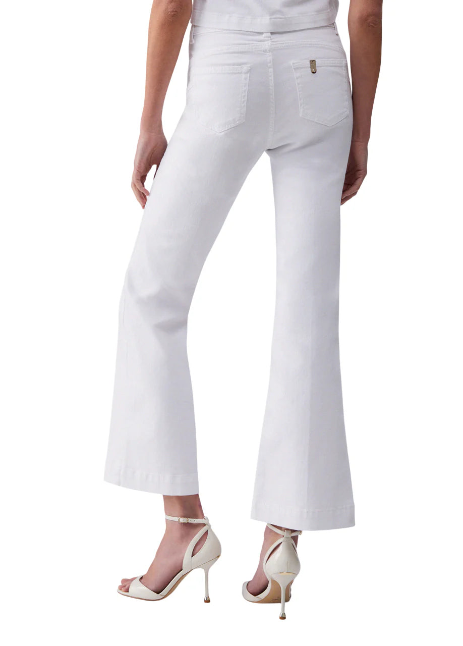 Liu Jo jeans a zampa donna vita alta bianco