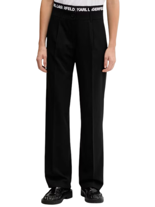 Karl Lagerfeld Jeans pantaloni con fascia logata nero A4W10142 999 KARL LAGERFELD 