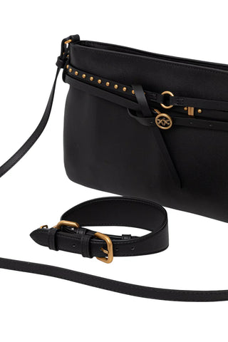 Pinko borsa a spalla Belt Bag Classic nero oro