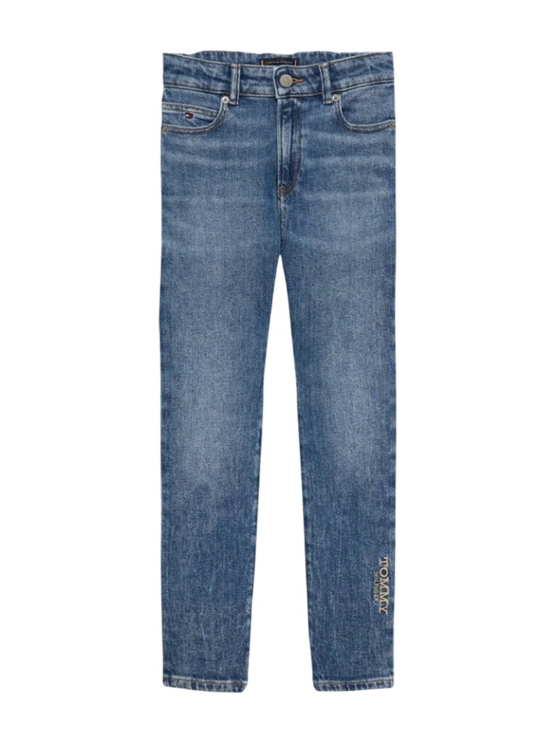 Tommy Hilfiger jeans bambino gamba slim lavaggio blu