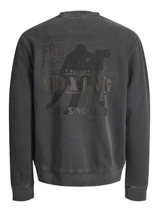 Jack&Jones felpa uomo Apot grigio antracite