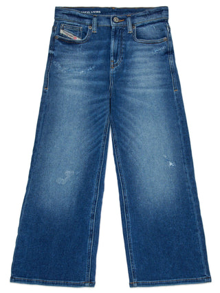 Diesel jeans bambina a palazzo D Argix lavaggio blu J02323-KXBQF K01 DIESEL 