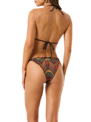 4giveness bikini triangolo e slip fantasia Kenia multicolor