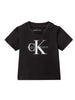 Calvin Klein Jeans T-shirt unisex neonato manica corta nero