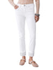 Liu Jo jeans Monroe slim con risvolto gioiello lavaggio bianco