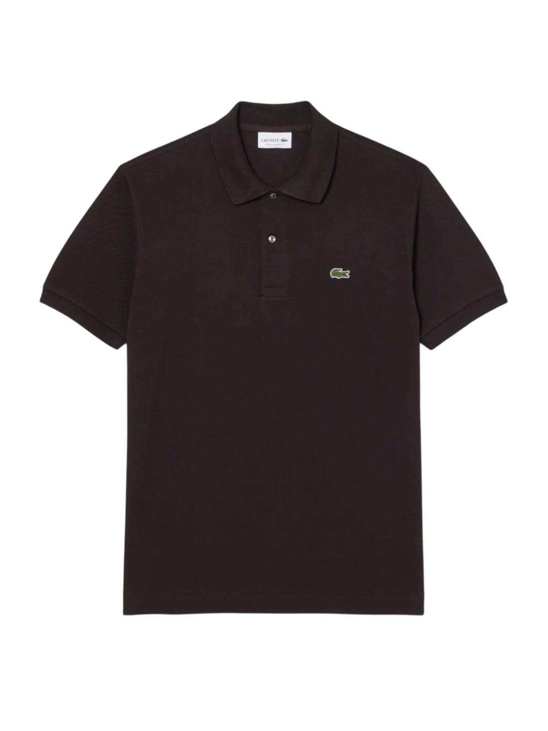 Lacoste polo manica corta 12.12 in piquè marrone